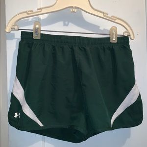Green athletic shorts
